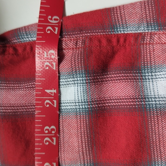 Men's Lucky Brand Short Sleeve Plaid Western Shirt Saturday Stretch Size XXL - Picture 6 of 8